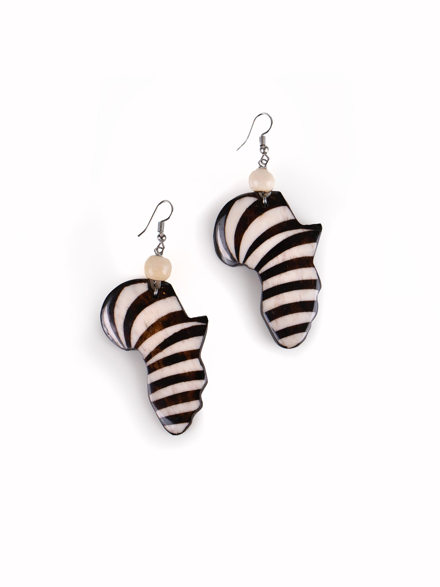 Striped Africa Drop Earrings