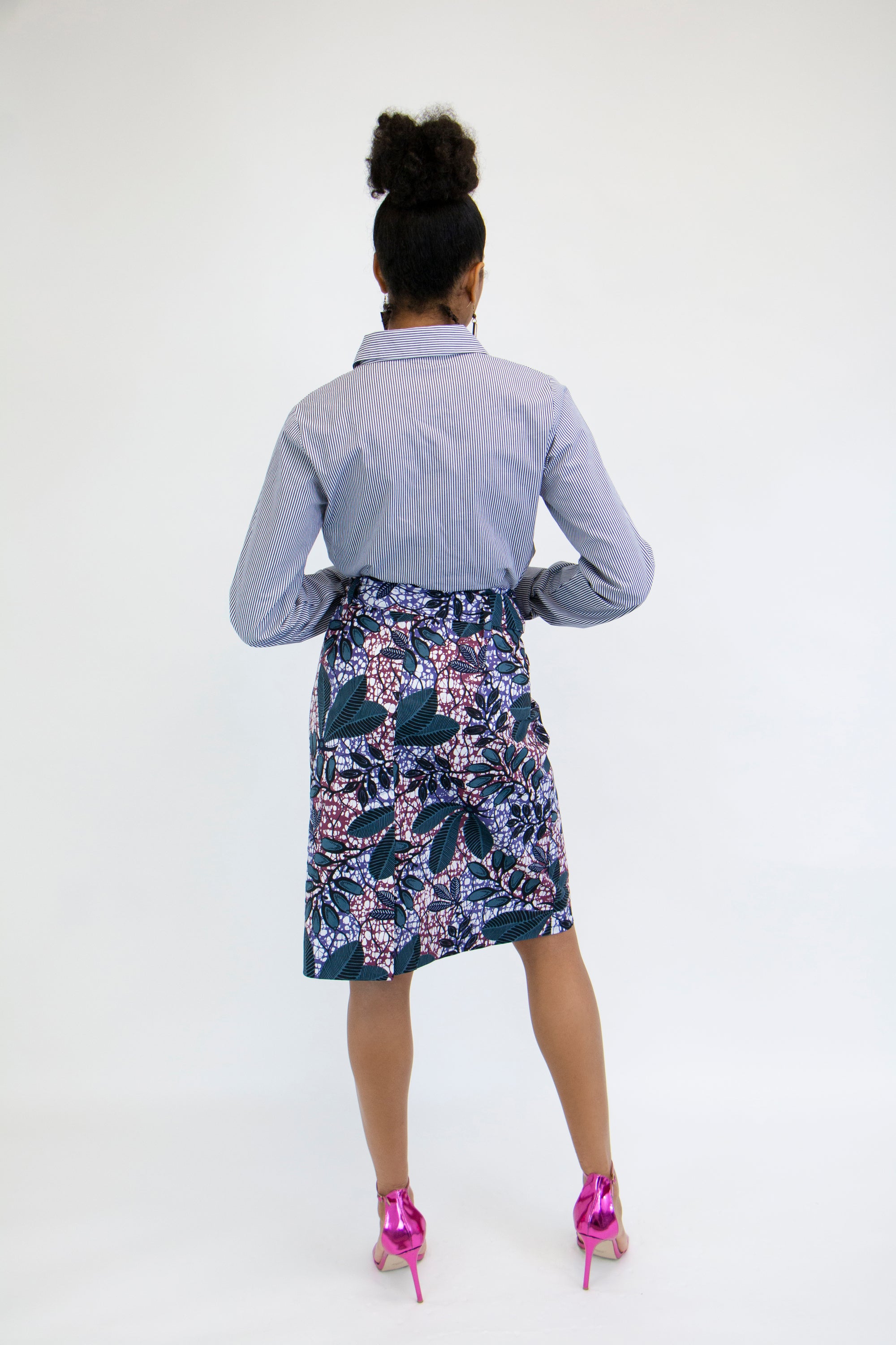 Printed Pencil Skirt
