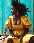 Hyacinth Linen Dress