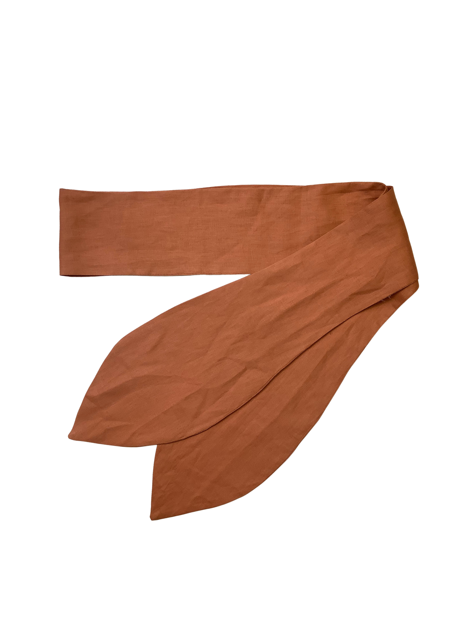 Wide Sash Belt: Orange