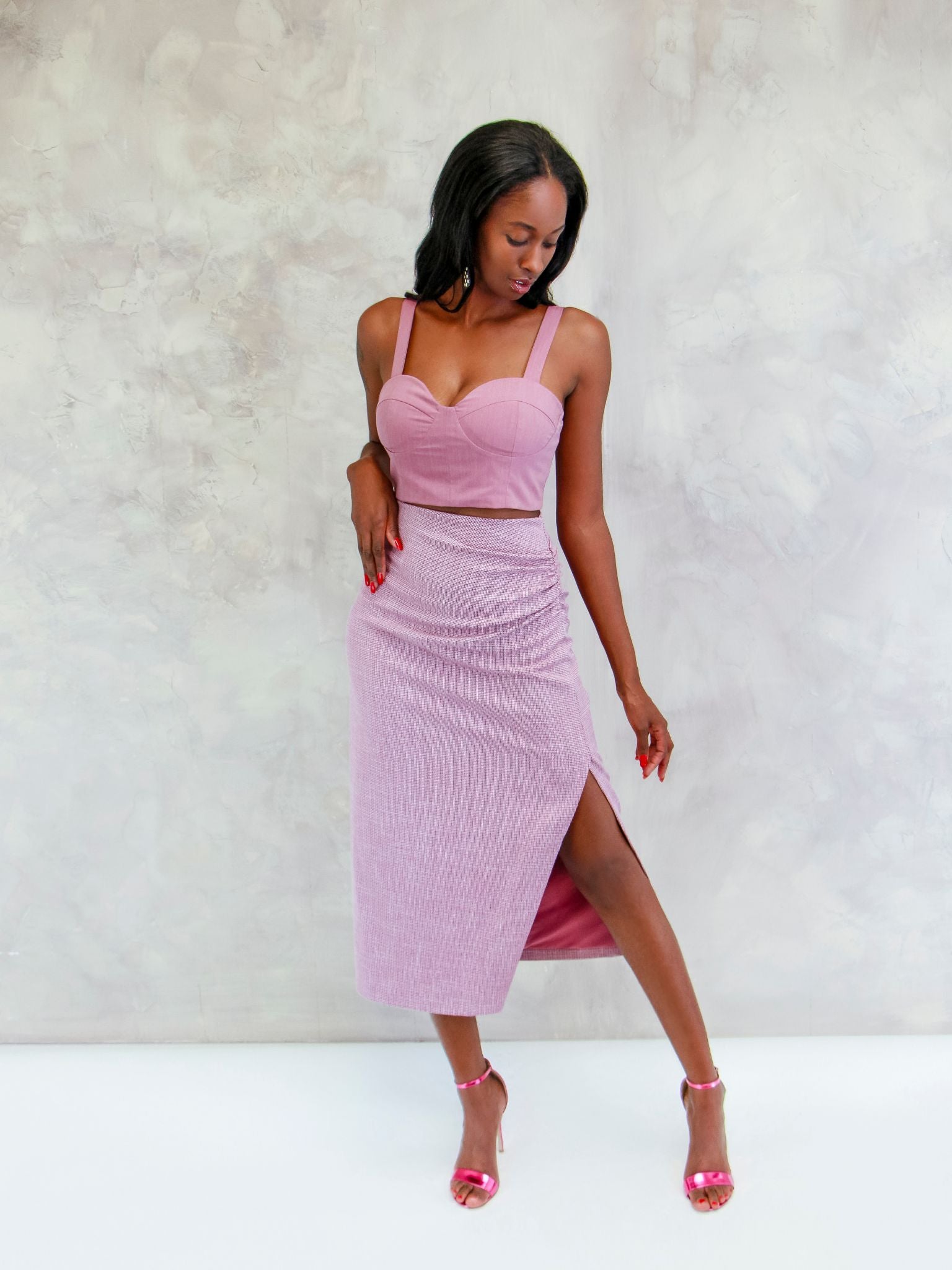 Toni Pencil Skirt Houndstooth