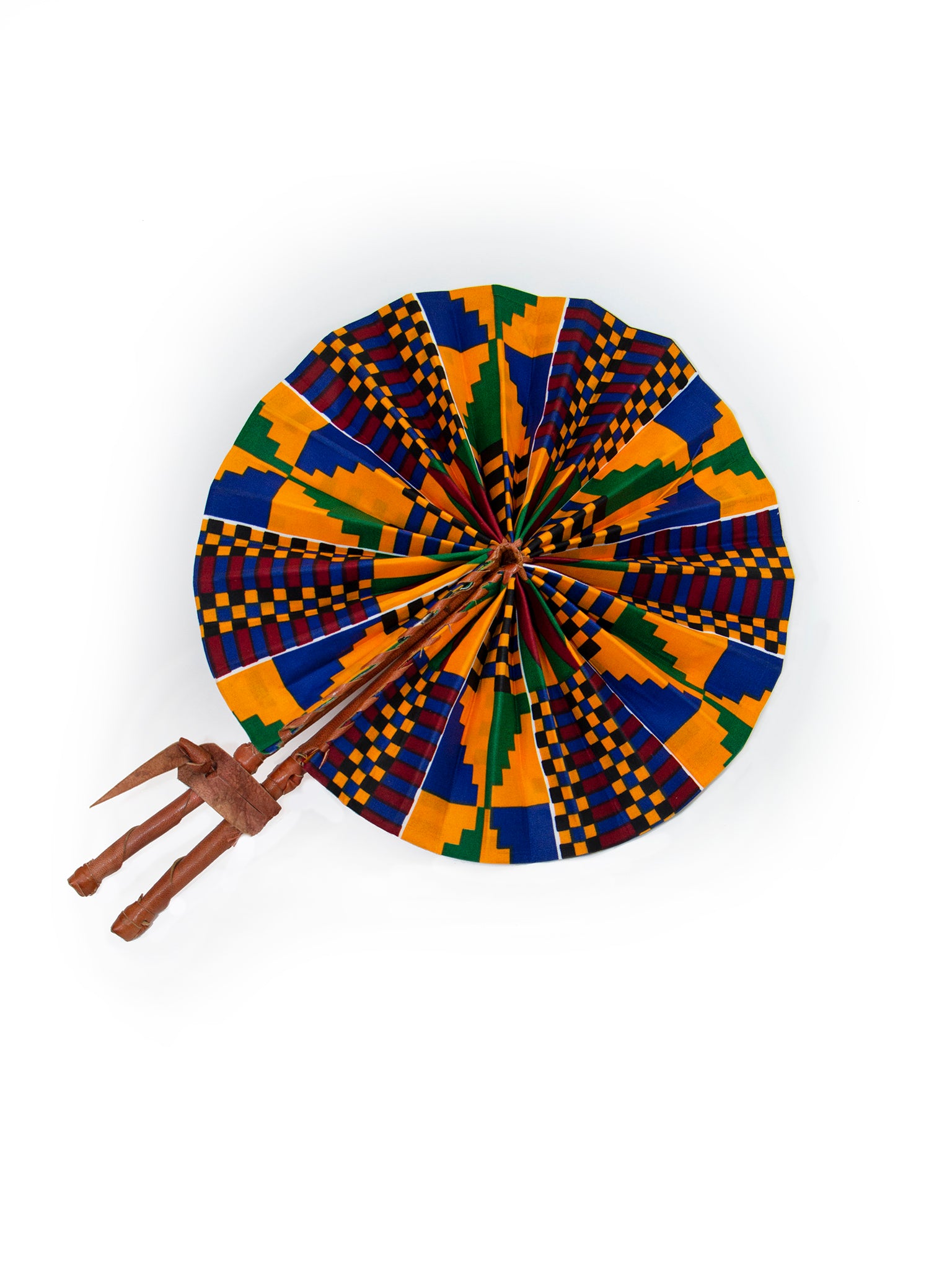 Kente Print Ankara Fan