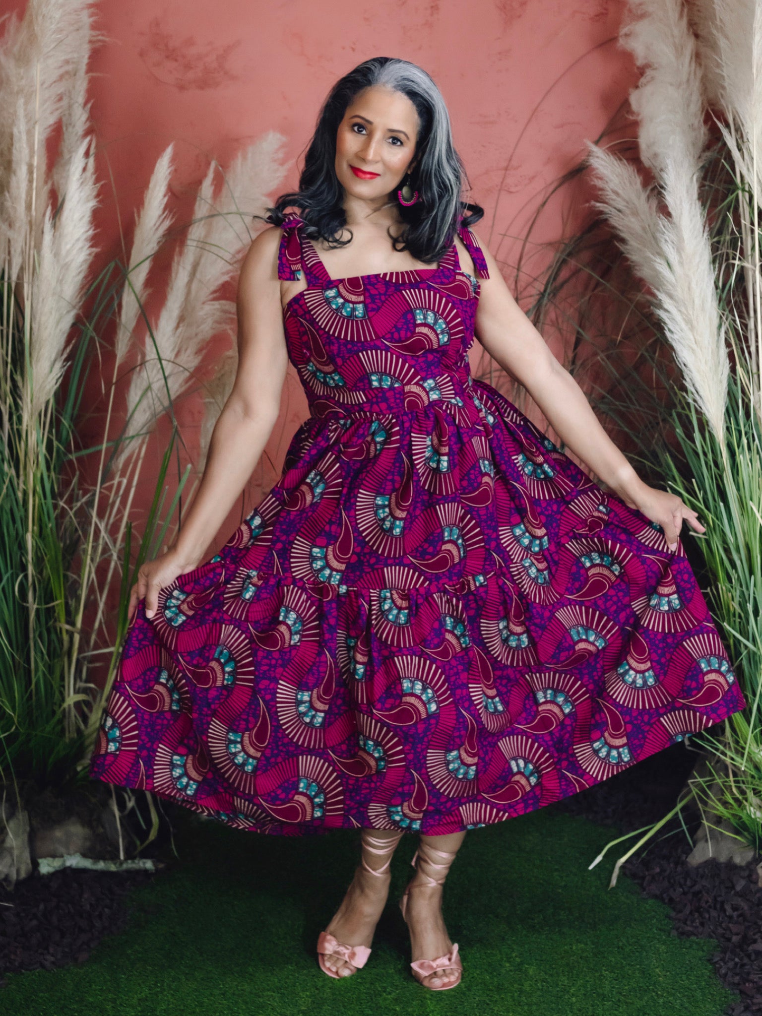 Marissa Summer Dress: Plum
