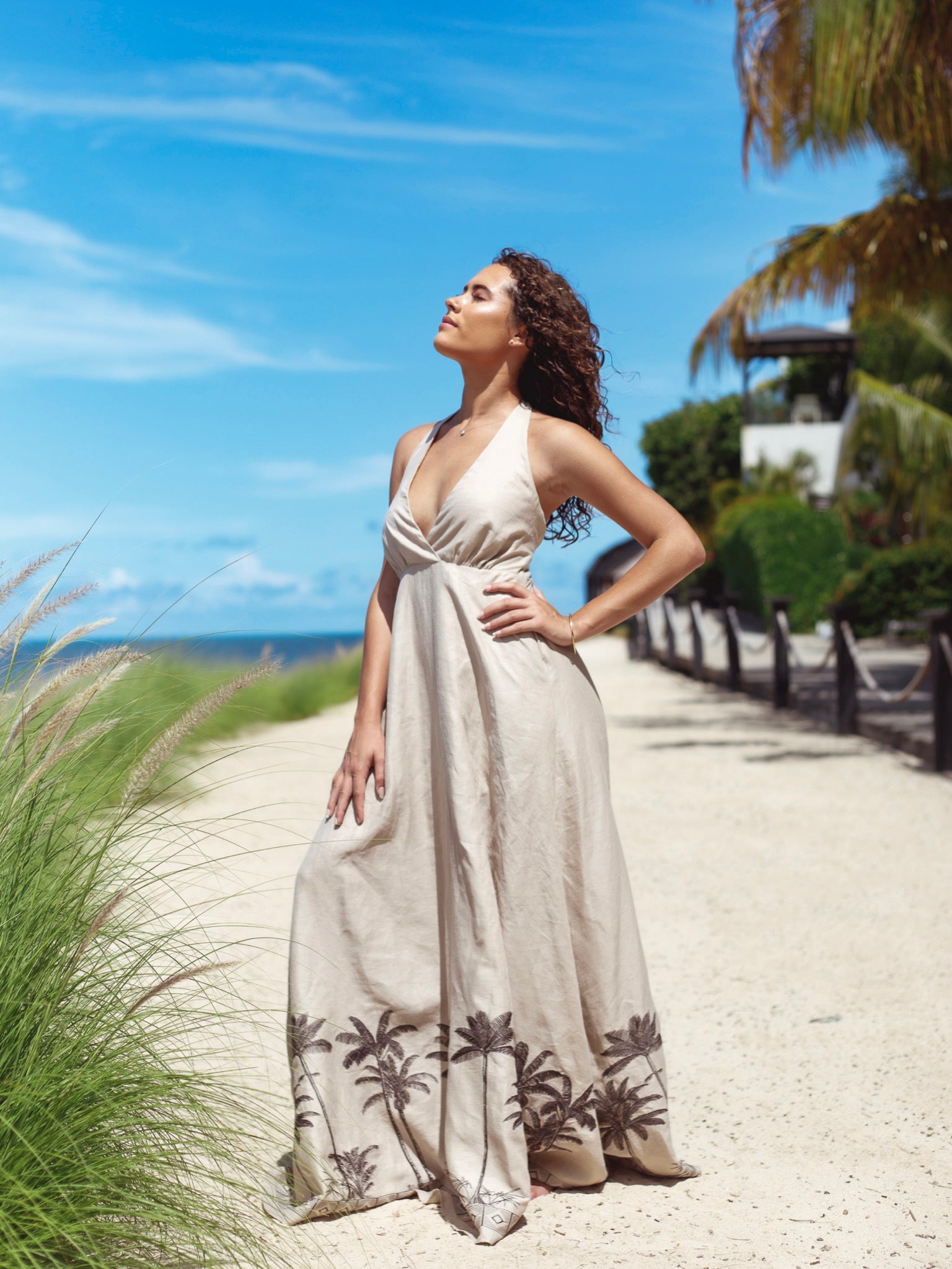 Paradise Isle Embroidered Dress