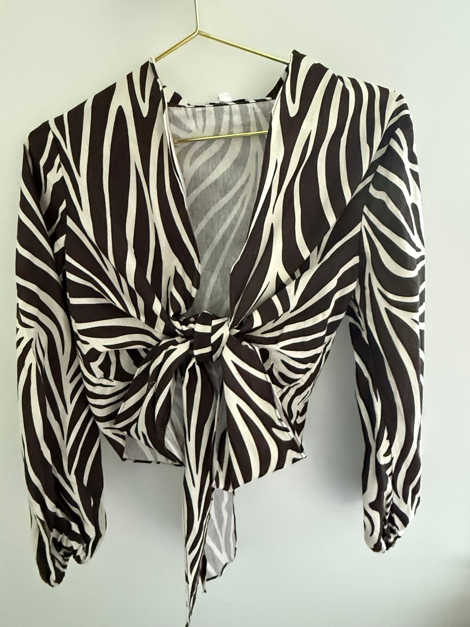 Printed Linen Blouse