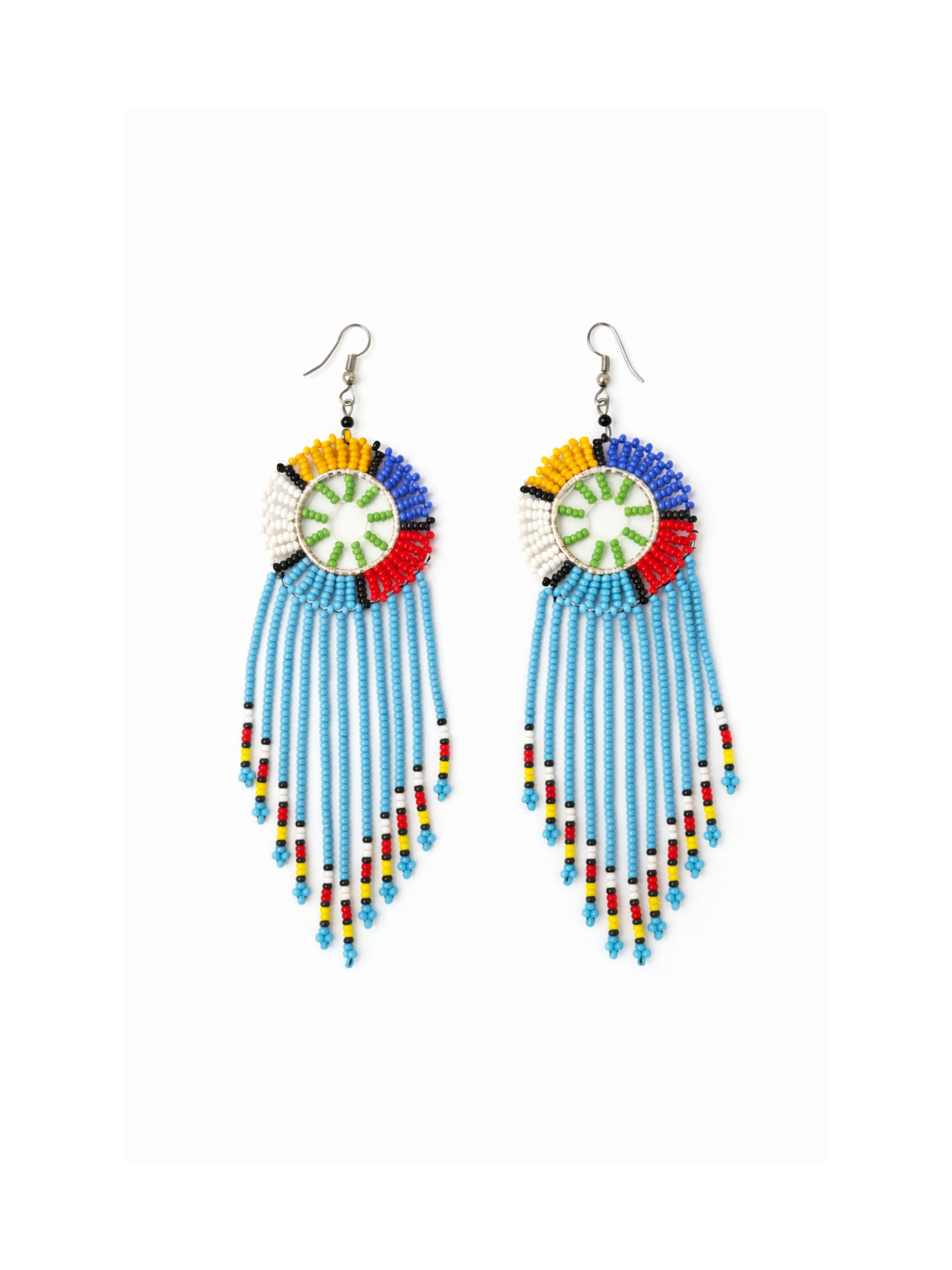Malachi Blue Beaded Earrings