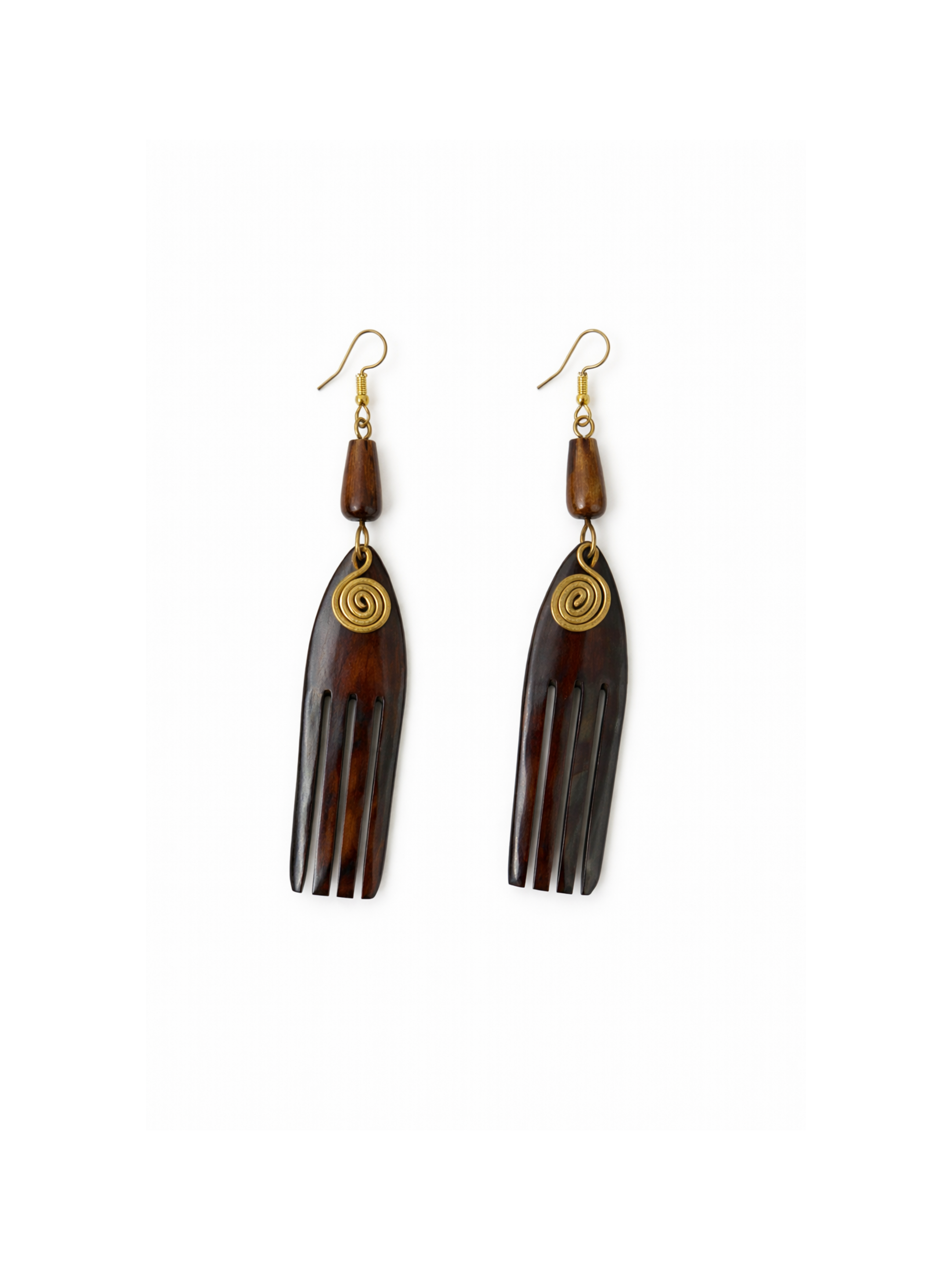 Zuri Fork Drop Earrings