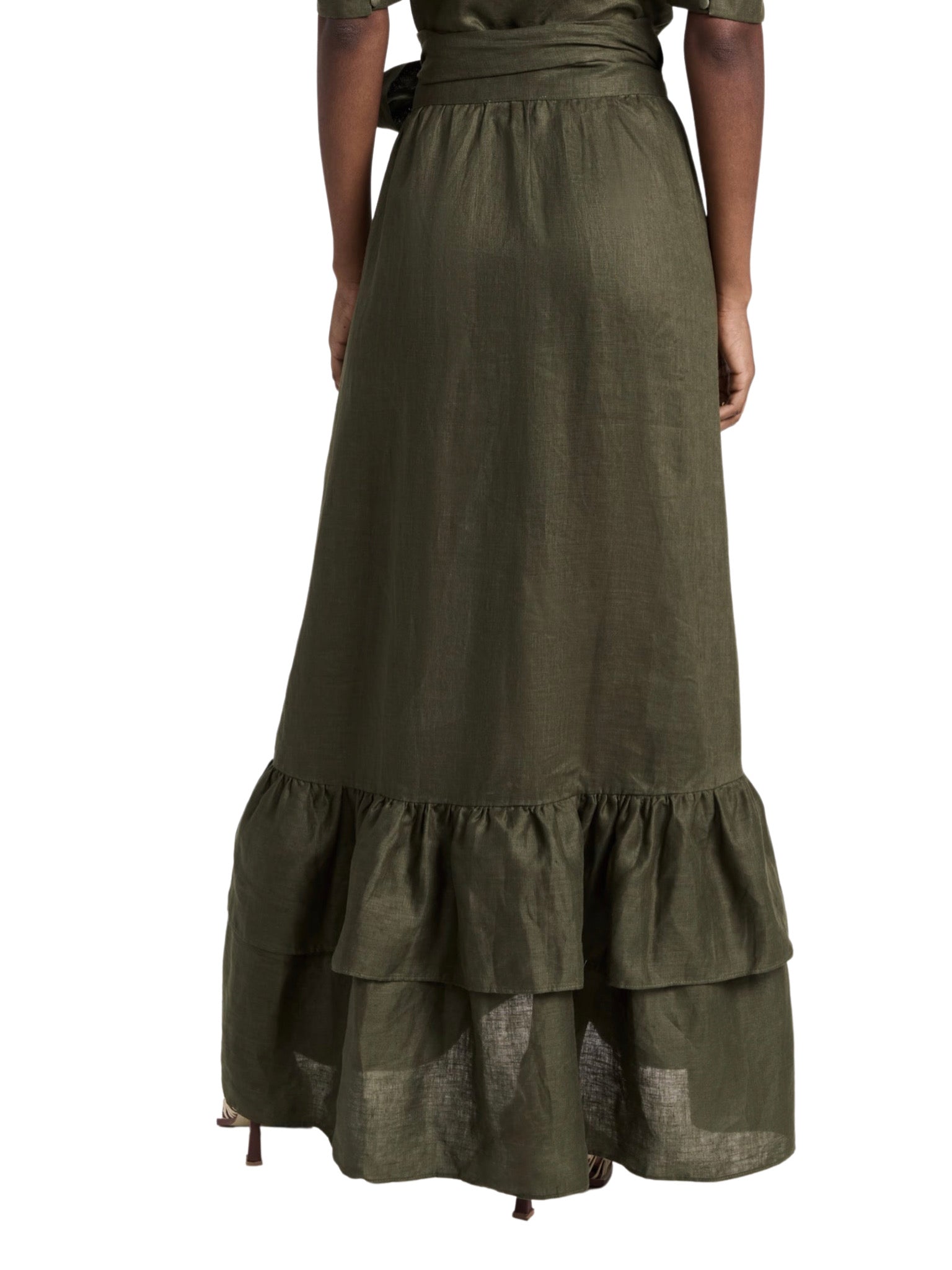 Linen Wrap Skirt