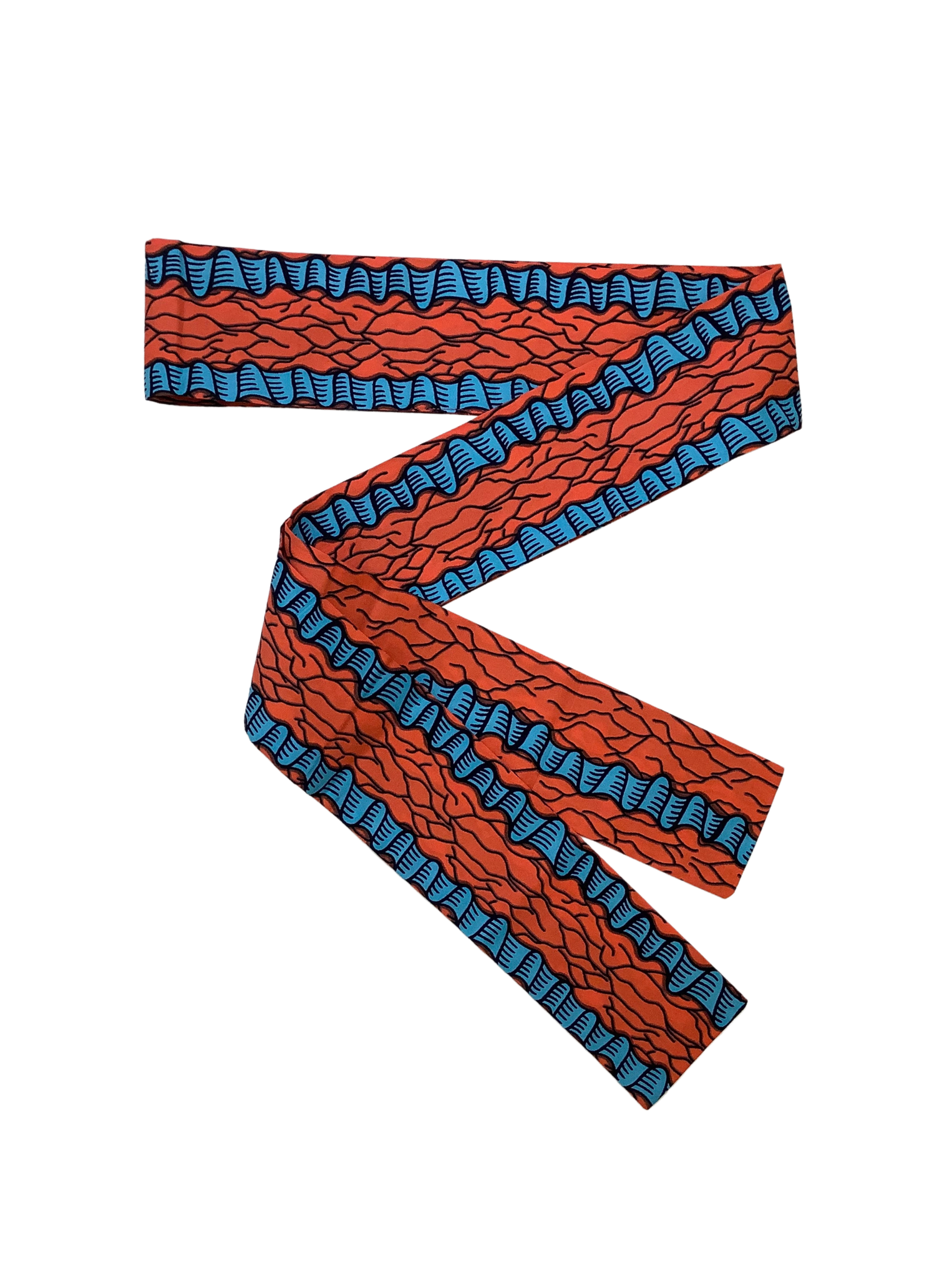 Coral Printed Sash Belt