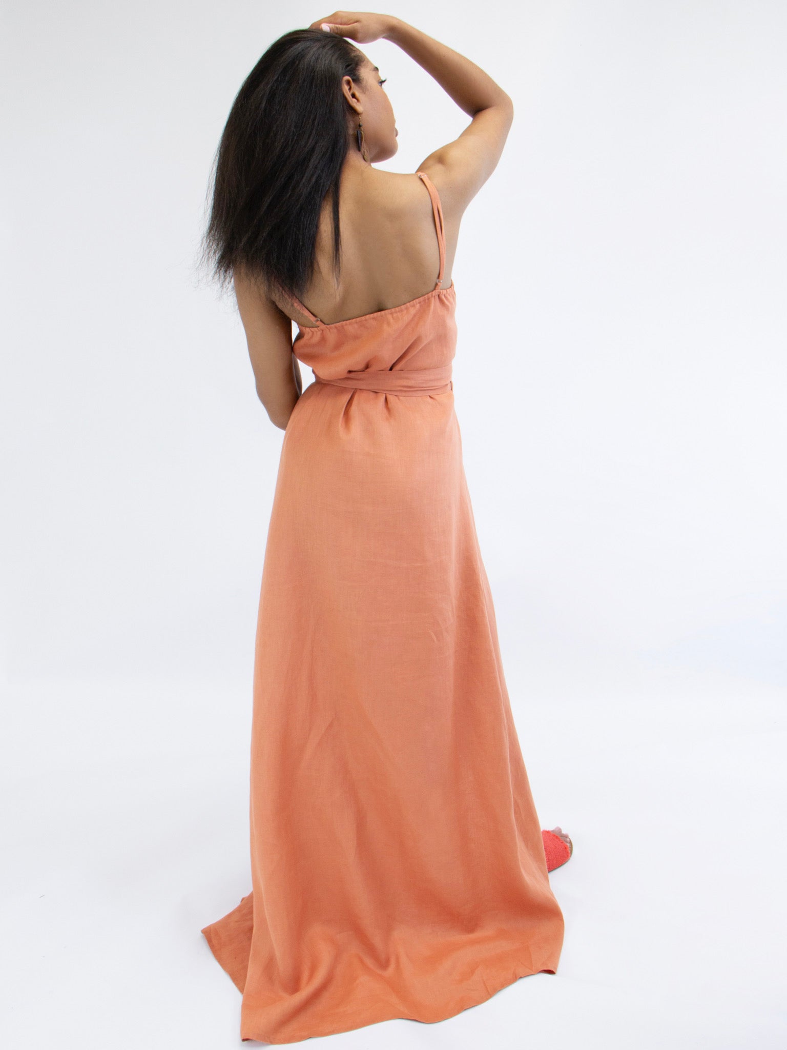 Coco Point Wrap Dress in Marmalade
