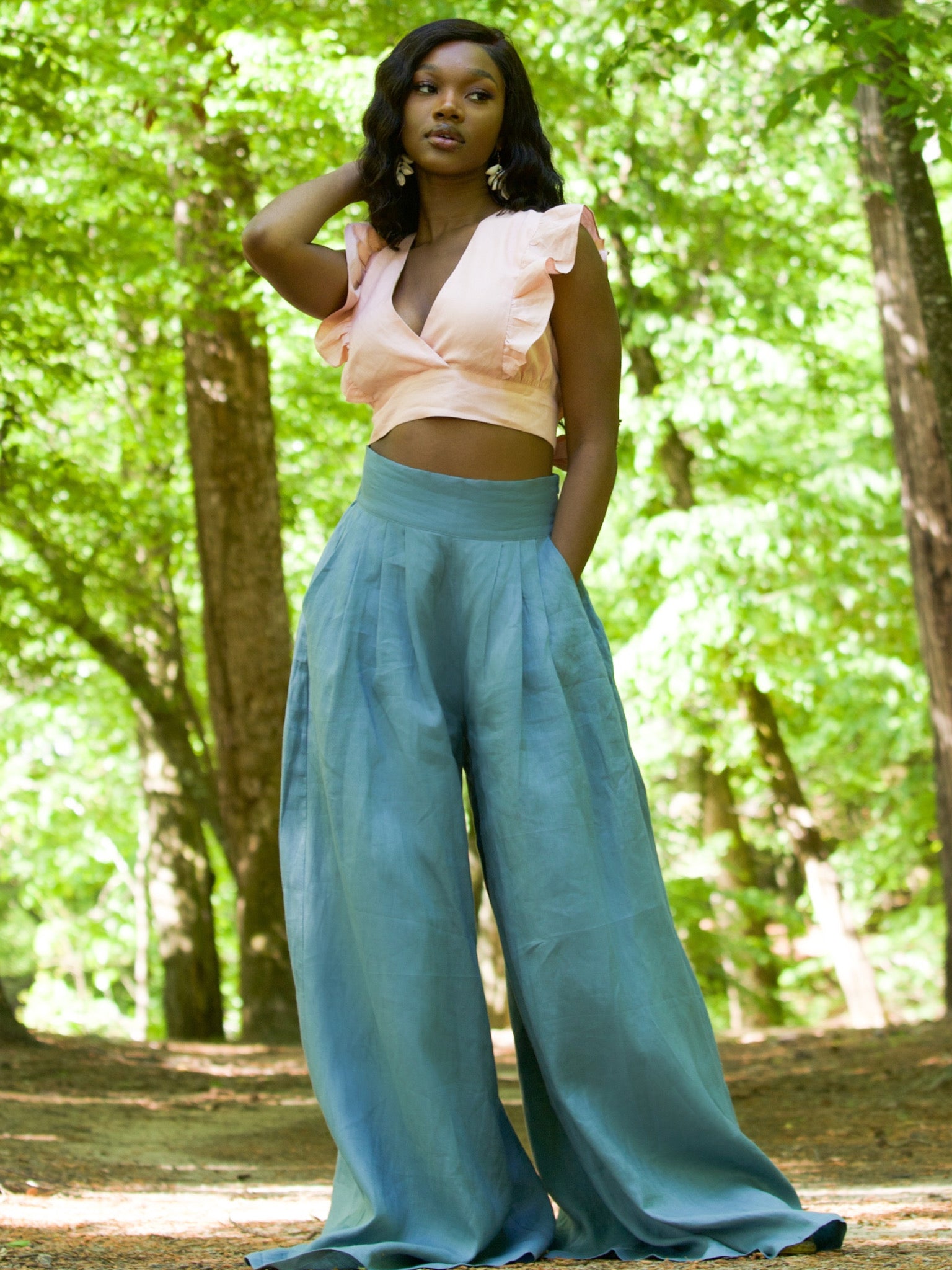 Paradise Pants Dusty Teal