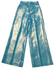 Thompson Linen Trousers: Teal - Chen Burkett New York